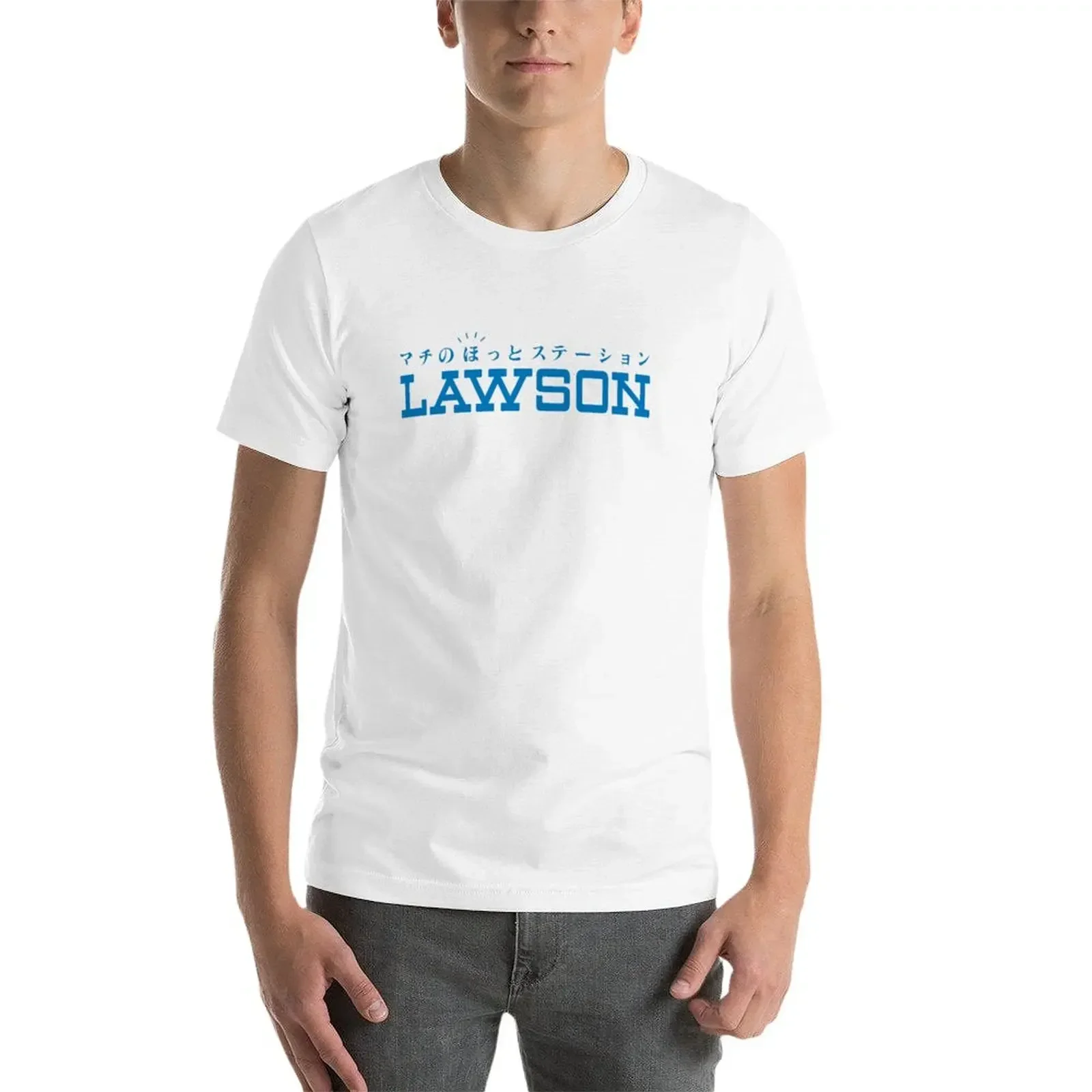 T-Shirt LOGO LAWSON T-Shirt Pria Baju Pria desain kustom pakaian desainer pria Anda sendiri