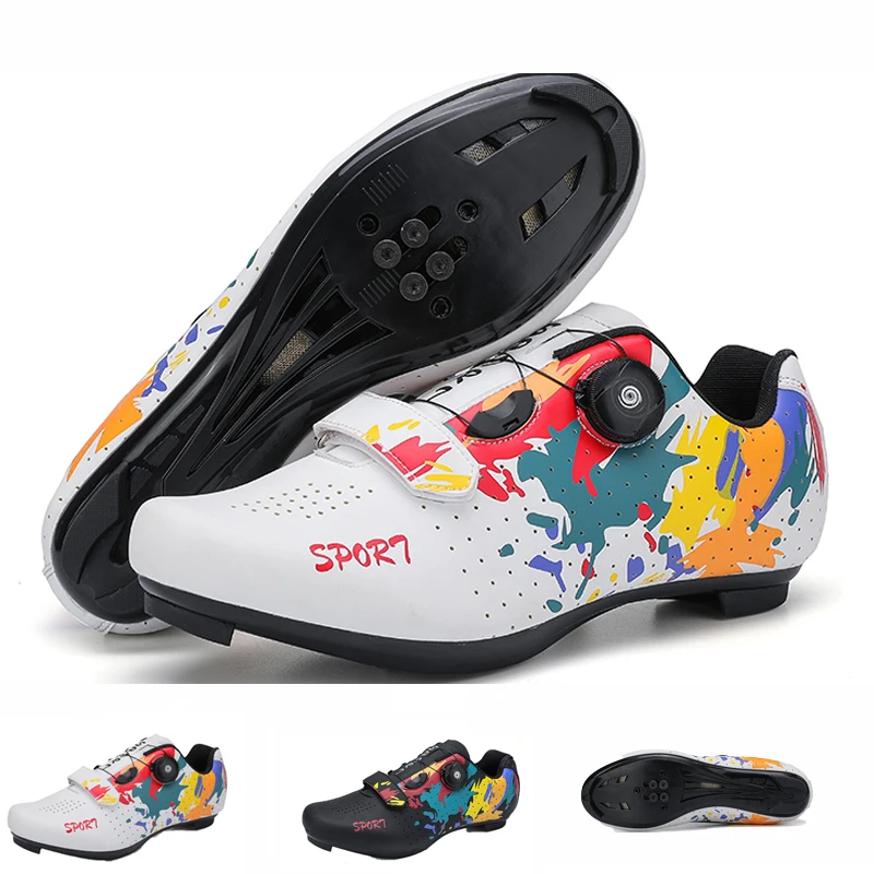 

Удобная и дышащая спортивная обувь, велосипедные кроссовки, мужская спортивная обувь для скоростного велосипеда, женская обувь на плоской подошве для шоссейного велоспорта