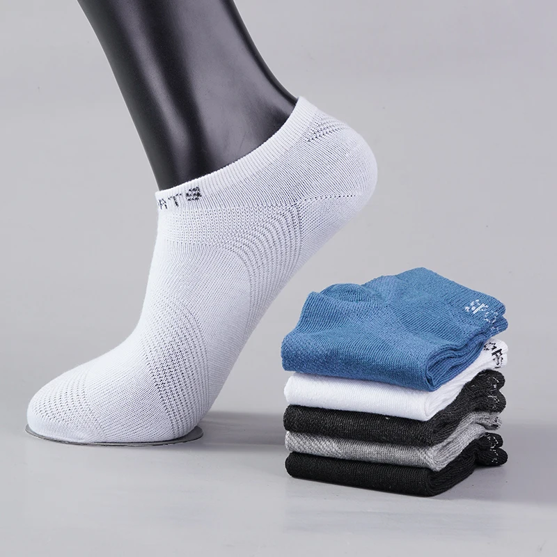 20 Pairs/lot Men's Cotton Summer Thin Socks Breathable Sports Socks Slash Mesh Casual Athletic Cut Short Ankle Sokken