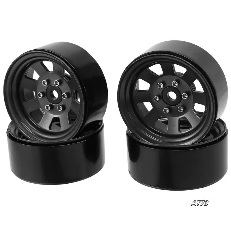 4PCS Metal Beadlock 1.9 Wheel Rim Wheel Hub For 1/10 RC Crawler Car Traxxas TRX4 D90 Axial SCX10 90046 AXI03007 Redcat