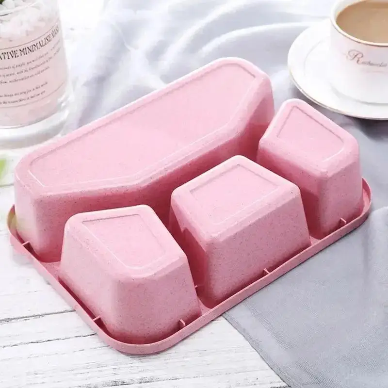 Bento Box Lunch Box Adult LunchBox Containers For Toddler Kids Adults 4 Compartments Fork Leak-Proof Microwave Dishwasher view 4