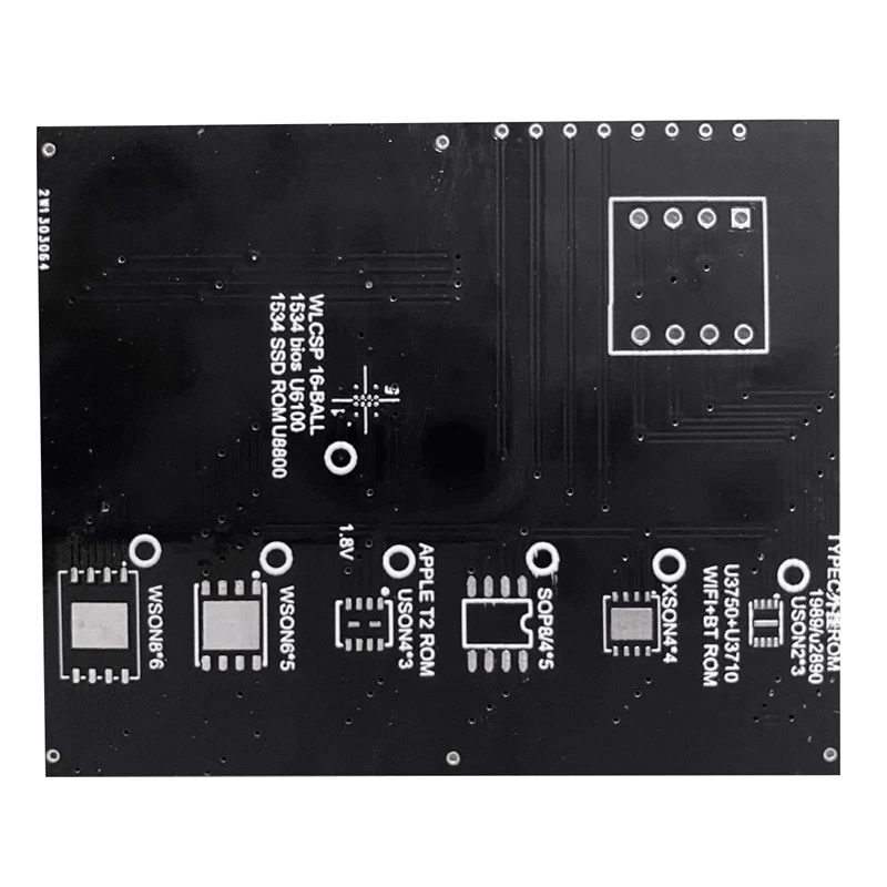 

T2 Chip Read And Write Bios Socket For Air T2 Ssd Rom Typec Rom Holder