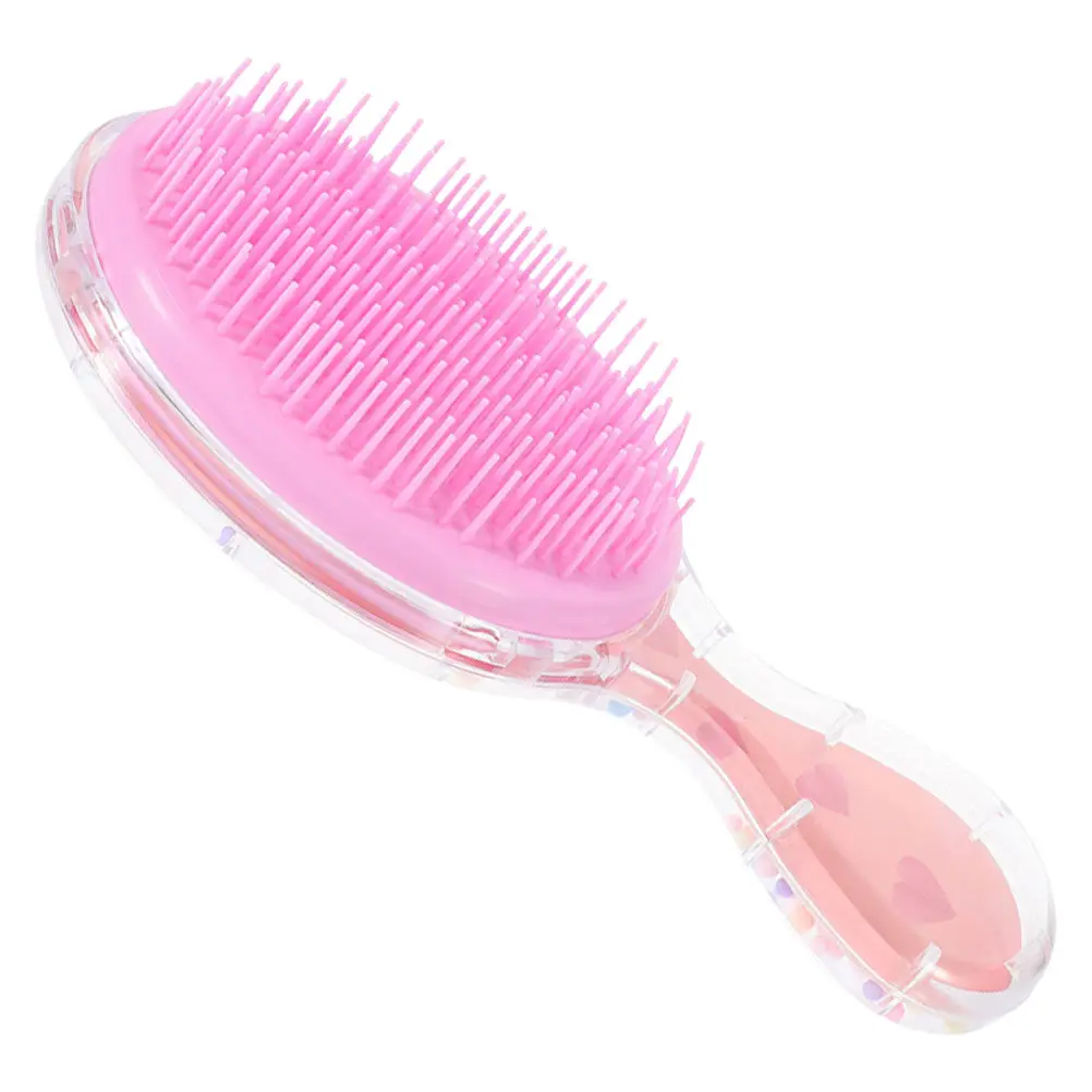 

1 шт. Детская расческа для распутывания влажных волос, для кудрявых и густых волос, портативная, маленькая, милая, для девочек, с мягкой щетиной