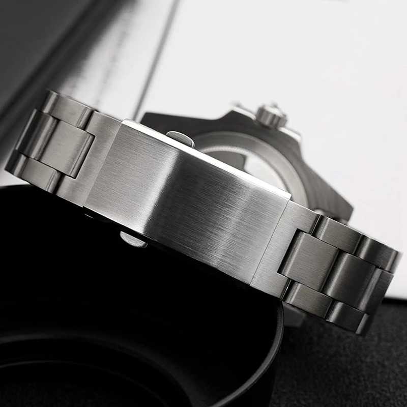 Watch Buckle Fold Safety Clasp, Milled Clasp Replacement Stainless Steel Watchband Clasp 18Mm