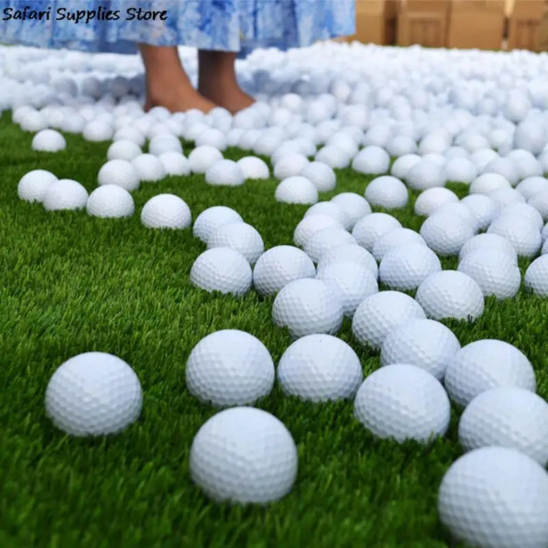 10PCS/Pack Golf Balls Outdoor Sports White PU Foam Golf Ball Indoor Outdoor Practice Training Aids