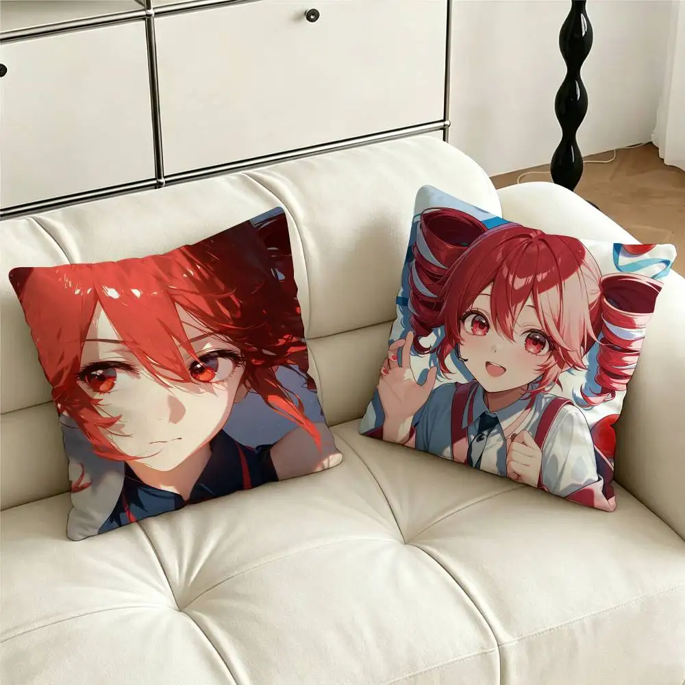 Cute Virtual Singer Kasane T-Teto Pillow Case Cushion Cover Throw Pillow Case For Car Sofa