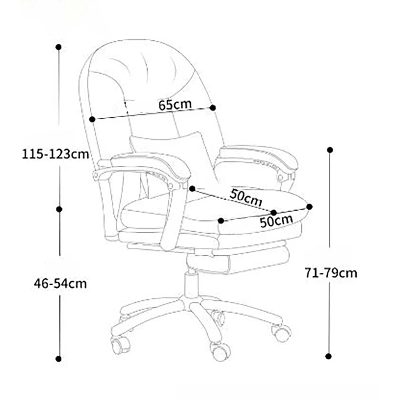 Modern White Office Chair Comfortable Luxury Relax Nordic Gaming Chair Ergonomic Comfy Computerstol Og Skrivebord Furniture