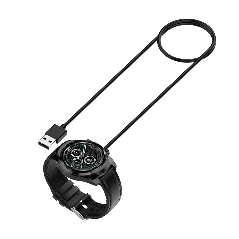 Carregadores de relógio Fio Carregador Magnético Dock 1M para Ticwatch Pro 5/ProX/Pro3 Smart Watch