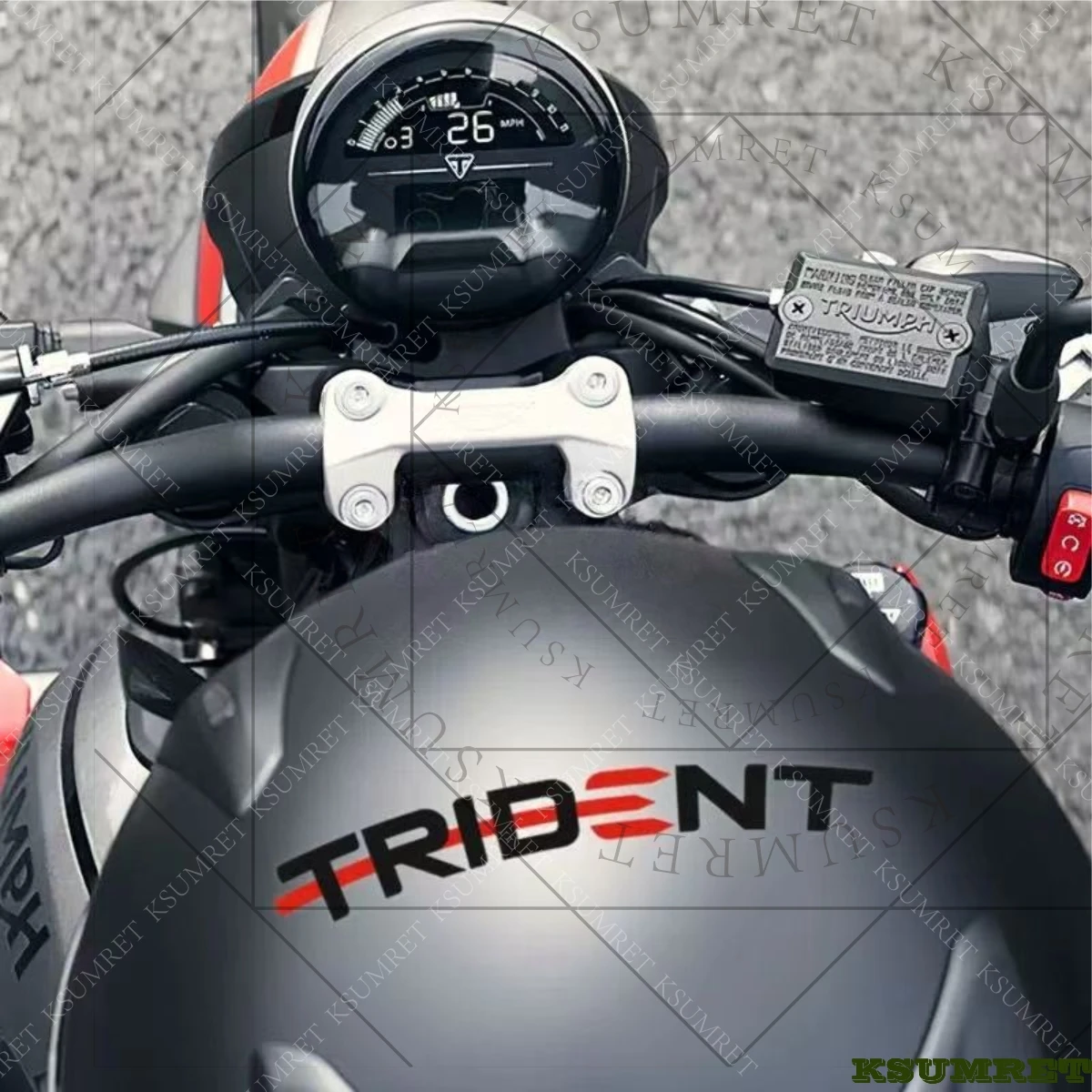 For Triumph TRIDENT Sticker Logo Motorcycle Decal Tank Racing ACCESSORES Stickers Emblem Waterproof