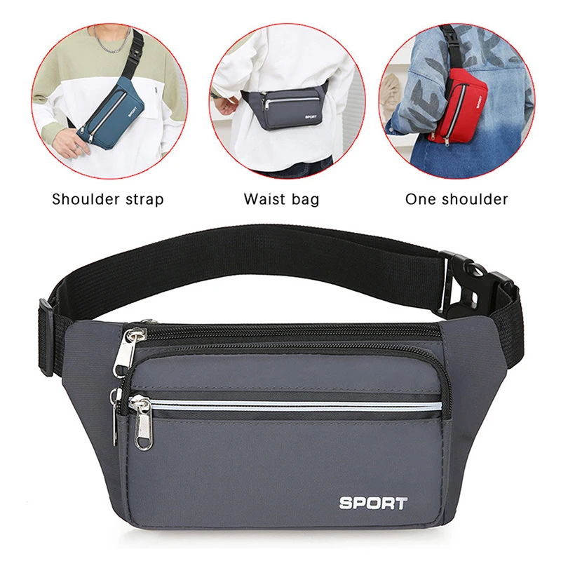 

Fashion Men Women Waist Bag Casual Fanny Pack Purse Large Phone Belt Bag Pouch Outdoor Travel Phone Bag Banana Hip Bags