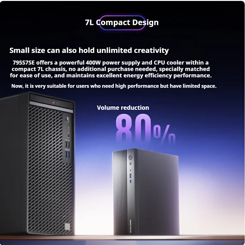 Minisforum Новый 795s7 Se Mini Host Ruilong R9-7945hx Высокопроизводительный мини-хост для игры в офис Портативный компьютер в сборе Компьютер