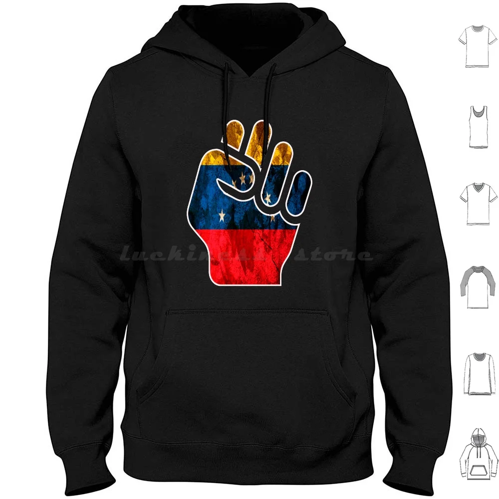 Venezuela To The People Hoodie Cotton Long Sleeve Venezuela Venezuelan Free Venezuelan Free Venezuela Libertad Power To The