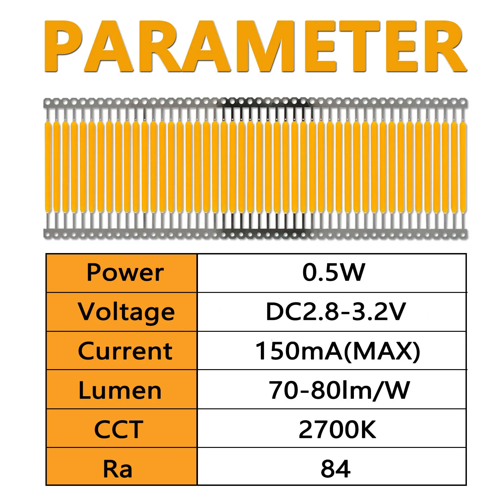 2160pcs Retro Edison Incandescent Bulb DC2.8-3.2V 150mA Diode 2700K Ra 80 LED Filament Lamp Accessories DIY