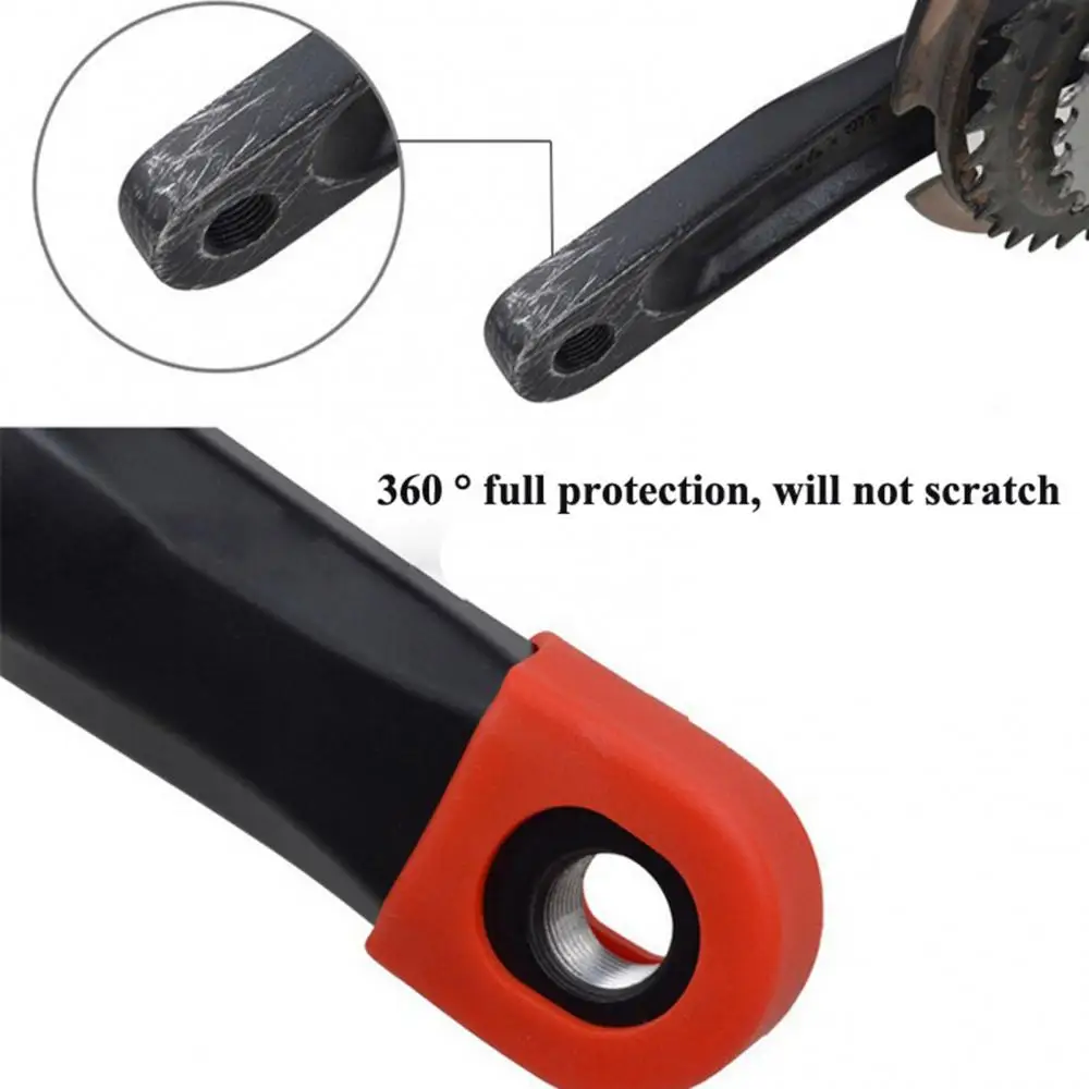 Protective Crankset Crank Cover Crank Crankset Protector Protector Cover 2Pcs Wear-Resistant MTB Bike Bicycle Protectors Covers