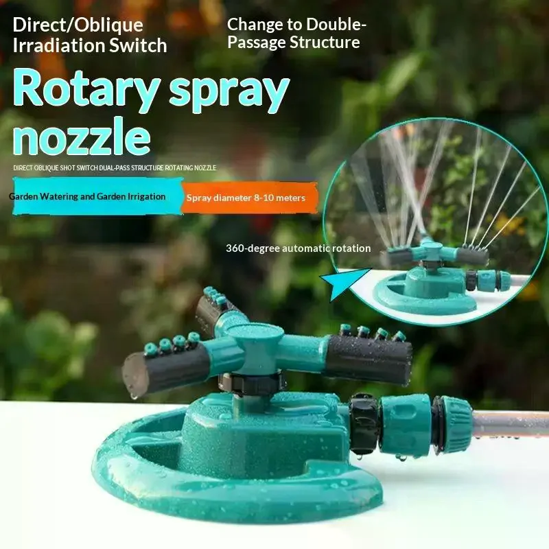 360 Degree Rotating Garden Sprinkler For Cooling Yards And Roofing Garden Irrigation Sprinkler Accessories