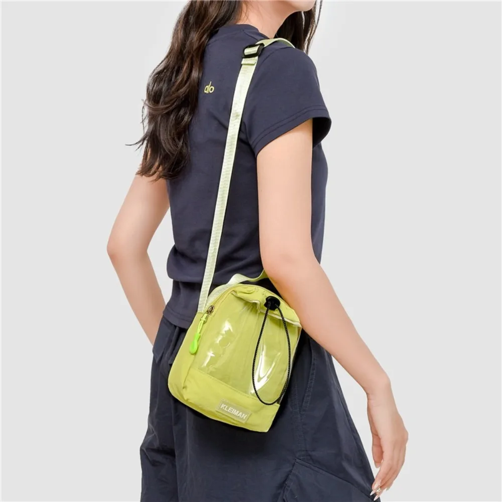 

Легкая прозрачная сумка через плечо, водонепроницаемая регулируемая женская сумка через плечо, большая открывающаяся сумка для хранения бутылок с водой на шнурке