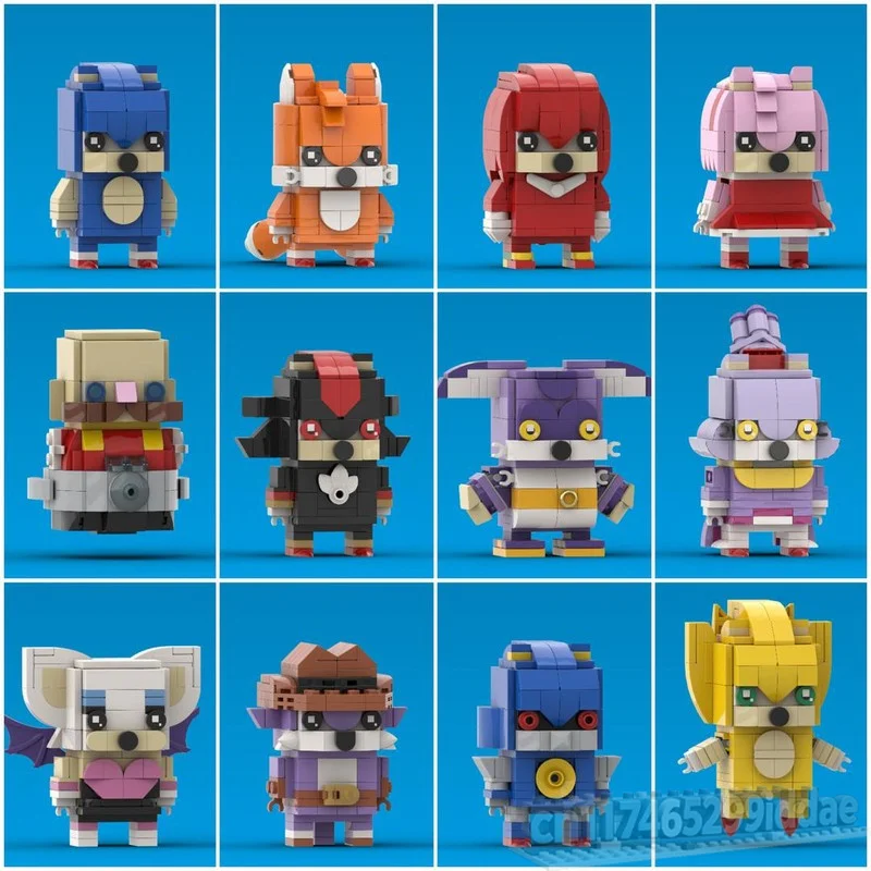 NEW 1838PCS Colorful Cartoon Animal Hero Building Blocks Collectible Figure Set DIY Assembly Toy Creative Display Festival Gift