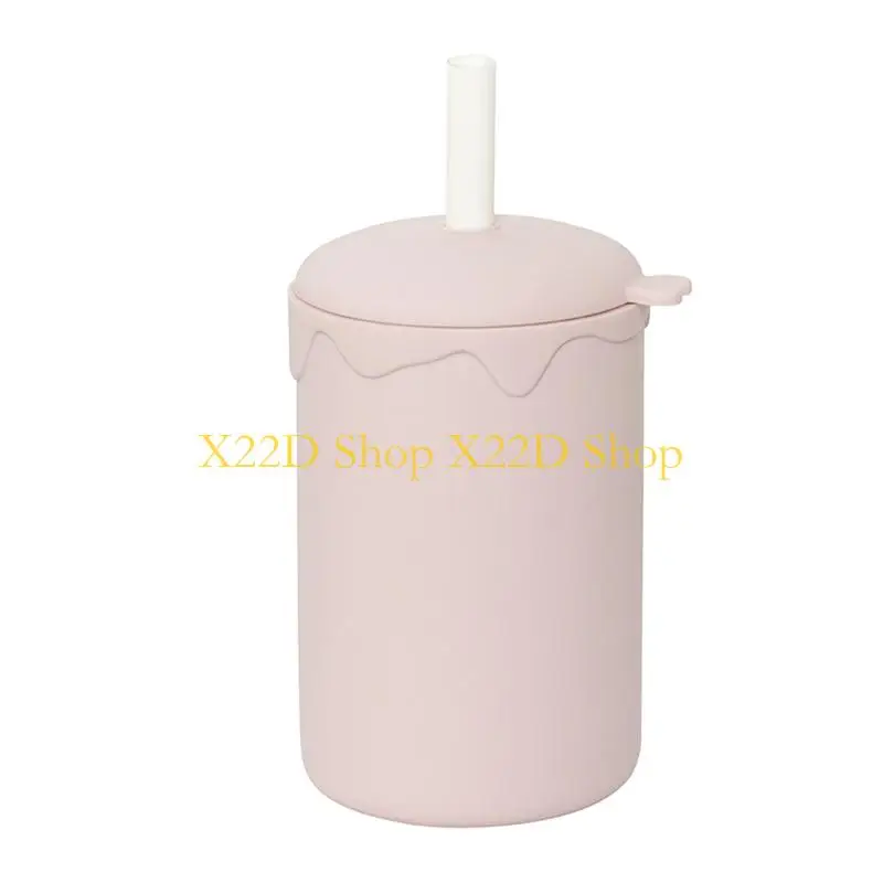 X22D Efficient Childrens Water Cup With Flexible Silicone Base And Mess Release Drinking Heat Resistant Baby Cup