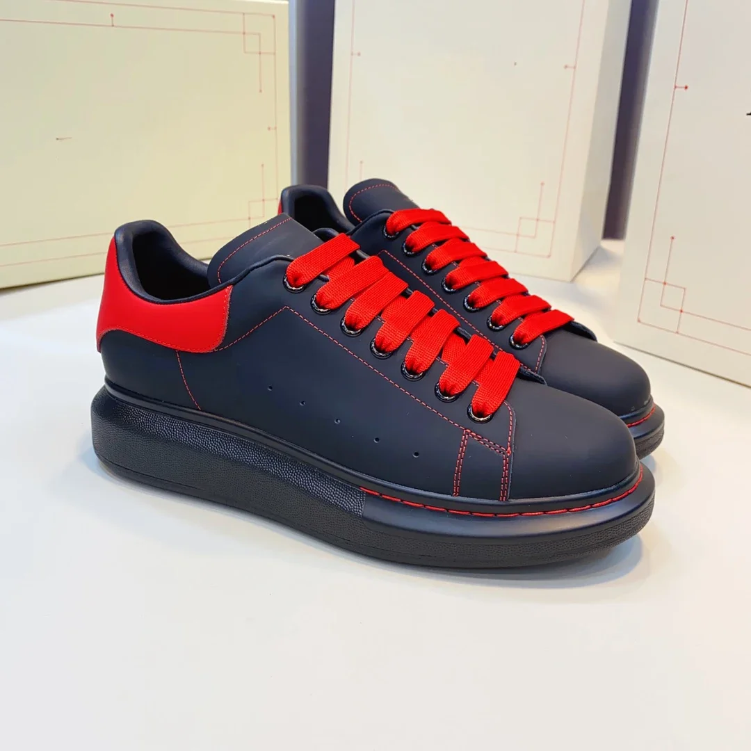 

Top High Quality Womens Trendy Casual Shoes 34-46 Luxury Mens Real Leather Unisex Sneakers Designr Lovers Tide Shoes YN00359