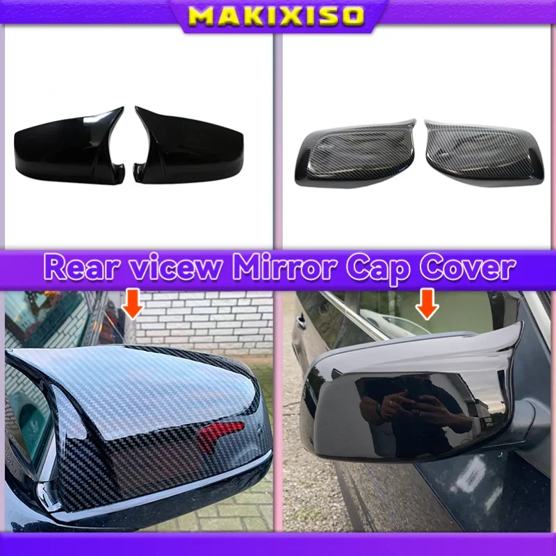 

Side Wing Rearview Mirror Cover Cap For BMW 5 6 7 Series F01 F02 F03 F04 F06 F07 F10 F11 F12 F13 Carbon Black high quality types