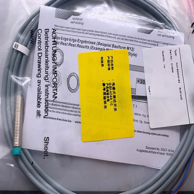 

New Proximity Switch Sensor in Stock NJ2-8GM40-E2 NJ2-8GM40-E0 One-year Warranty High Quality Seller