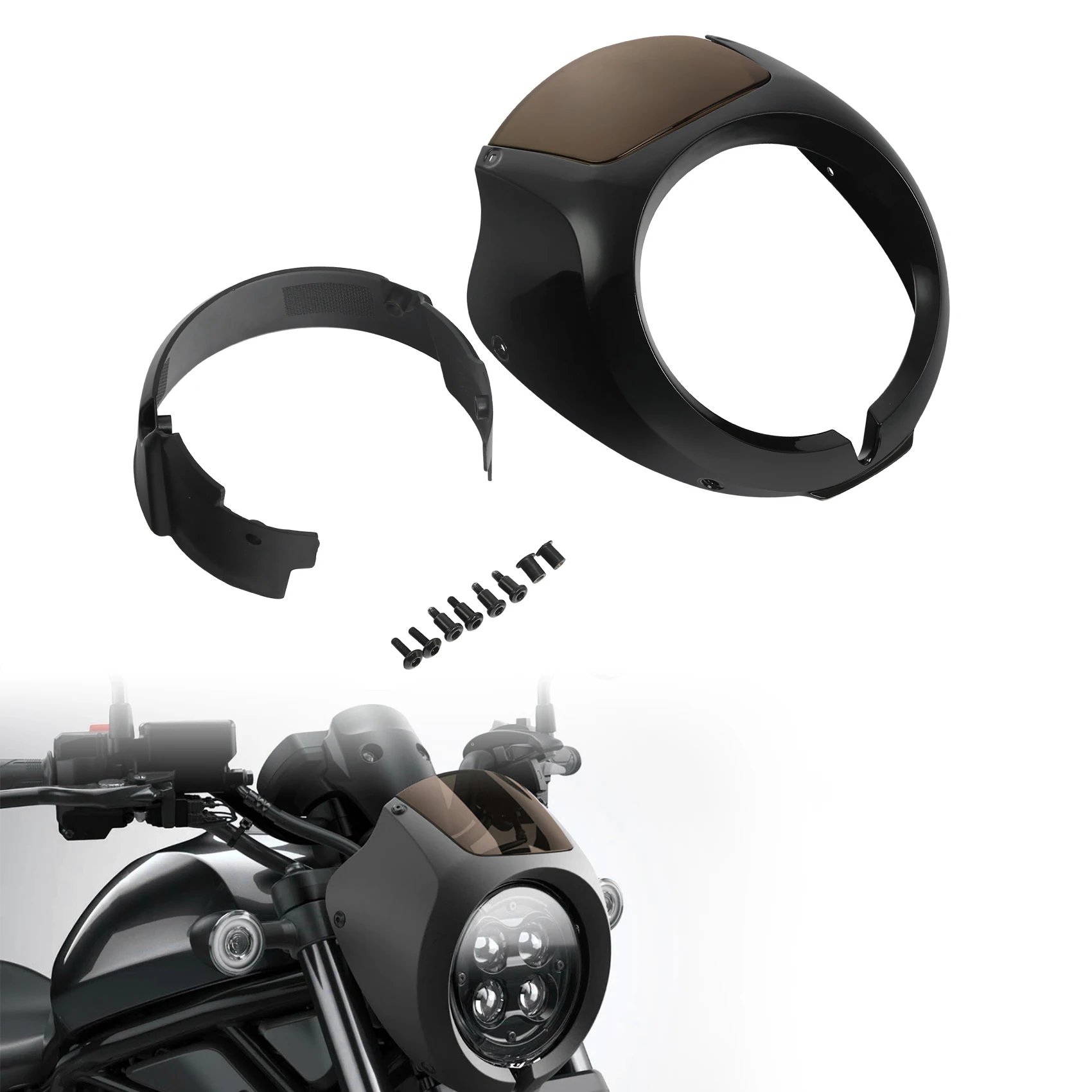 

Headlight Fairing W/ Windshield Windscreen For Honda Rebel CMX1100 2021-2025 Motorcycle