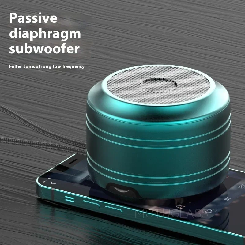 

Portable Bluetooth Speaker Mini Desktop Wireless Loudspeaker Deep Bass Noise Reduction Compact for Home Office Travel