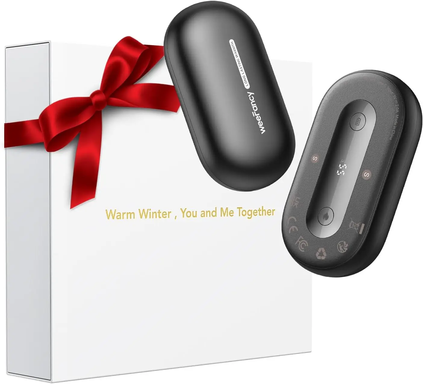 

Перезаряжаемые магнитные грелки для рук, 2 шт., аккумулятор 7000 мАч, мгновенный нагрев до 131°C ° F, Долговечный, для активного отдыха на природе