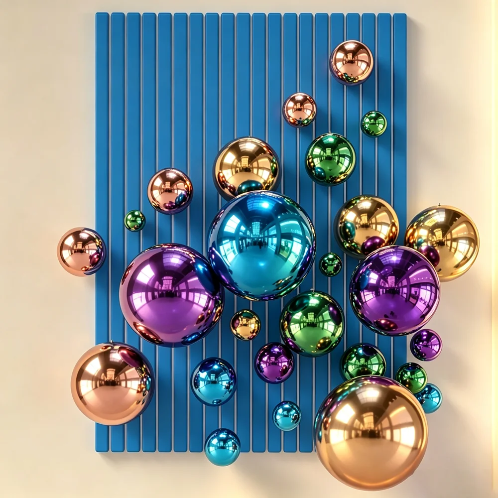 24 Color Stainless Steel Hollow Ball Mirror Finish Store Window Hanging Decor Ball for Mall/Event/Ceiling Decor Dia 38mm-120mm