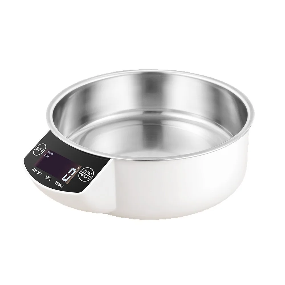 Detachable Stainless Steel Electronic Bowl Scale Accurate Conversion Units Food Bowl Scale LCD Display Battery Powered