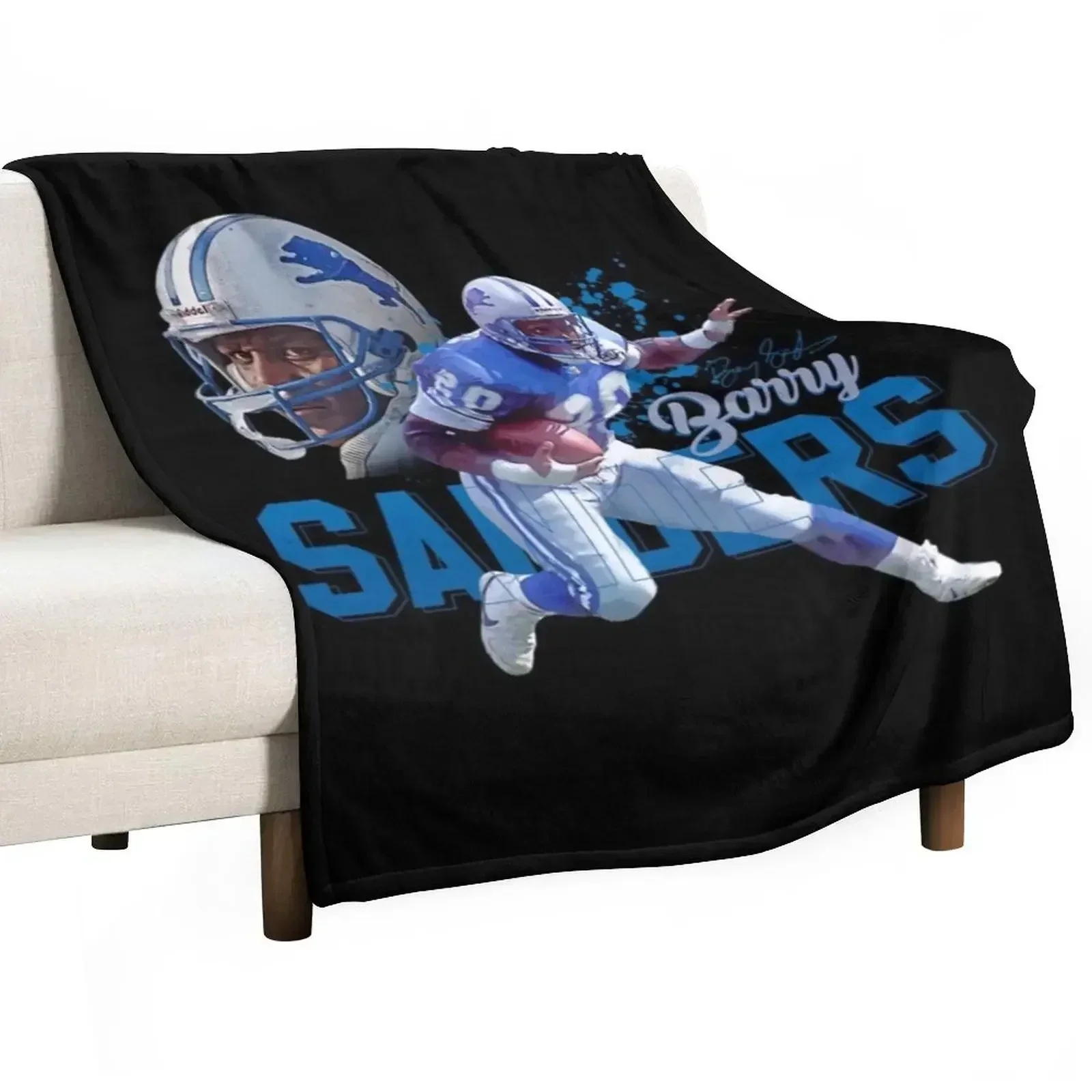 

Barry Sanders Throw Blanket Thin Soft Blanket for Summer Night Sleeping