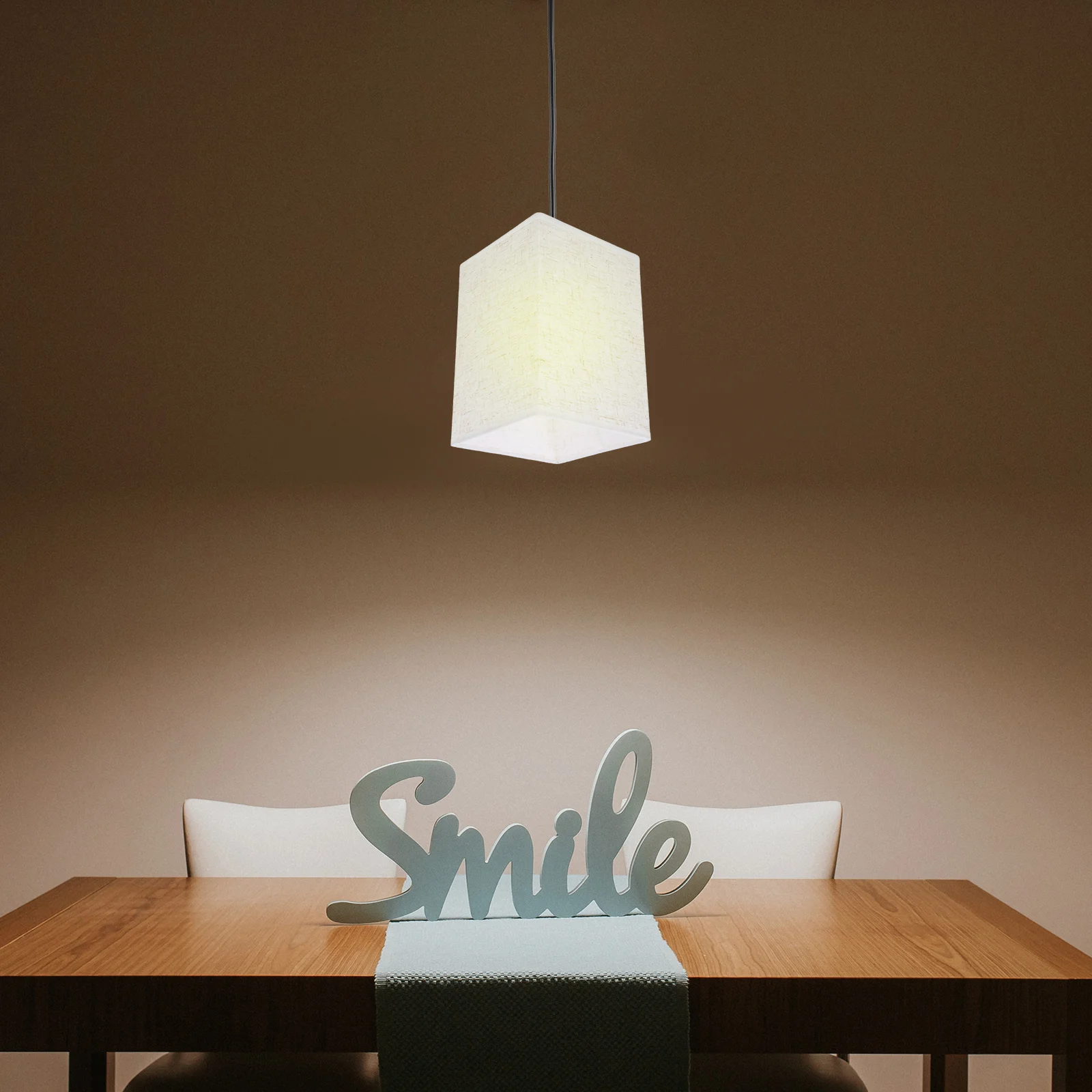 

2Pcs Square Linen Lampshade Cover Fabric Home Bedroom Office Replaceable Durable Table Lamp Shade Lighting Accessories