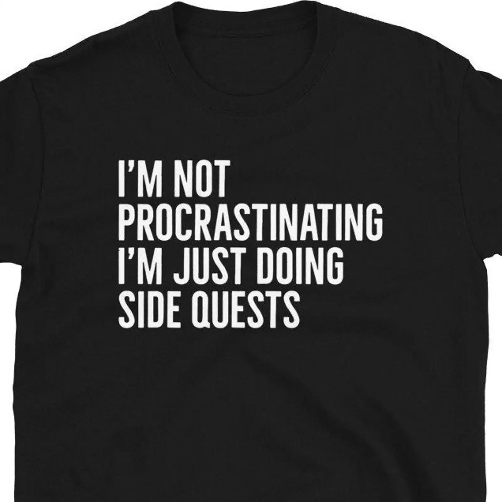 Funny Gamer T Shirt Gaming Side Quests Video Game Player Humor For Gamers vintage Washed graphic Stylish Casual Stretched