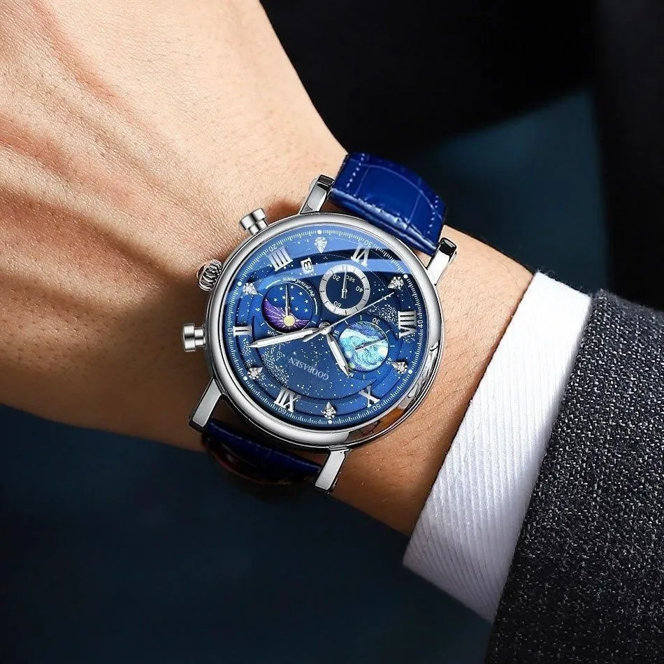 Multifunctional Vast Starry Sky Men's Watch, Waterproof, Luminous, Calendar, Premium Quality