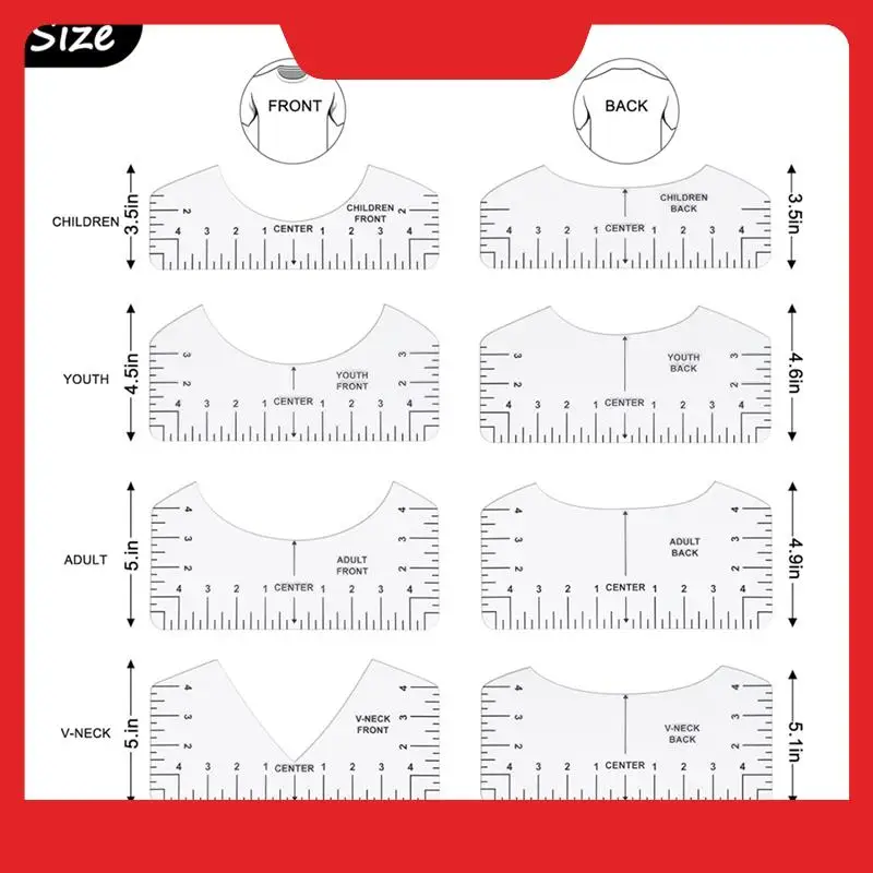 18 قطعة من ملحقات التسامي، أداة محاذاة الفينيل لدليل مسطرة التي شيرت، ضغط حراري، ورقة غير لاصقة، شريط مقاوم للحرارة #1