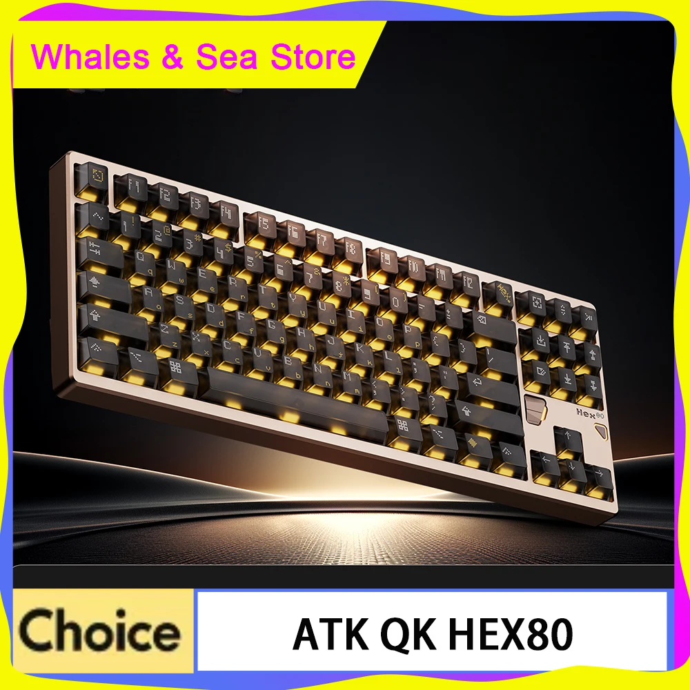 

Atk Qk Hex80 Keyboard 0.005mm Rt Magnetic Switch Aluminium Gamer Keyboards 220 Mesh 8000hz Rgb Gaming Keyboard Controller Gift
