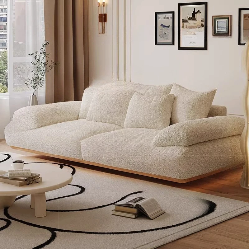 أريكة صف مستقيم معلقة جديدة لعام 2025، أريكة قماشية حديثة وبسيطة لثلاثة أشخاص في غرفة المعيشة #2