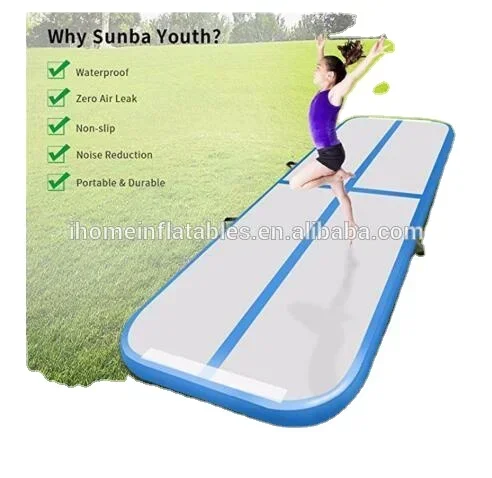 shipping fee inflatable gym mat inflatable air track for gymnastics Yoga Mattress Wear-resistant Inflatable wrestling mat