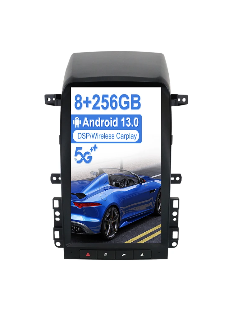 

Автомобильный плеер с сенсорным экраном 13,6 дюйма, Android 13,0, 8 + 256 ГБ, автомобильная стереосистема для Chevrolet Captiva 2008-2012, GPS Navi CarPlay, DSP, радиоприемник