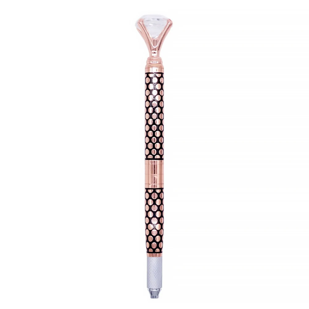 

Manual Eyebrow Pen 3 Head Microblading Tool For Aluminum Alloy Handle Waterproof Long-Lasting