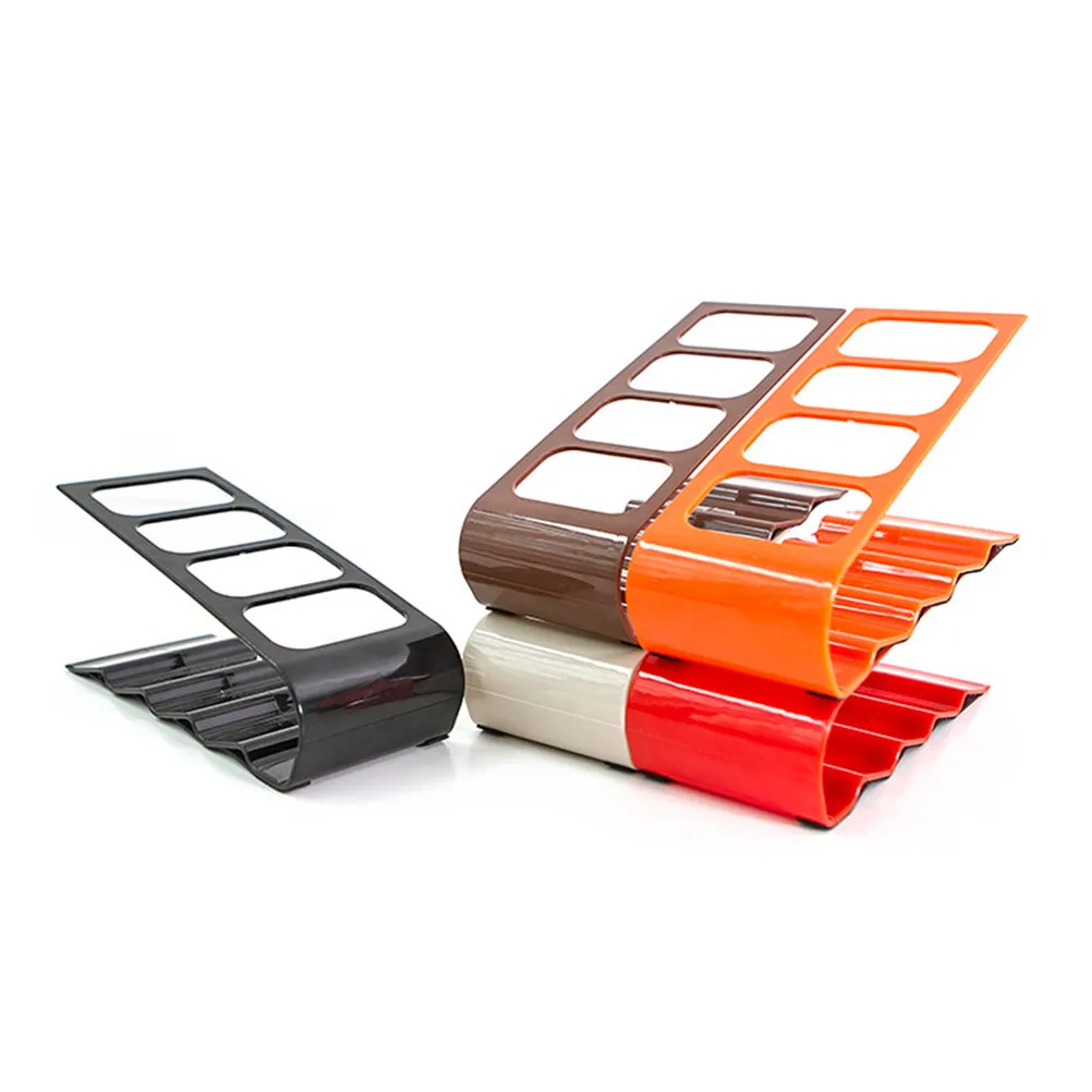 

4 Partition Remote Organizer Holder for TV Remote Controls Storage Rack Compact Antislip Base Home Living Room Desk Organizer