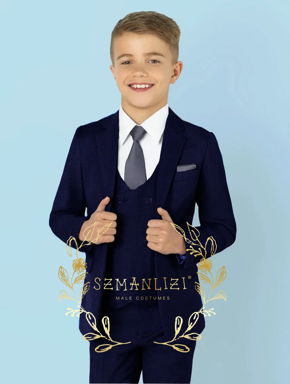 

Boys Wedding Suit Tuxedo Formal Party 3 Piece Kids Blazer Pants Vest Boy Pants Suit Jacket Complete Outfit костюм для мальчика