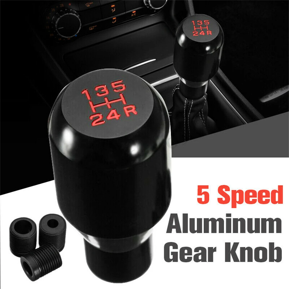 

Universal MT Manual 5 Speed Car Gear Stick Shift Knob Shifter JDM Aluminum AU