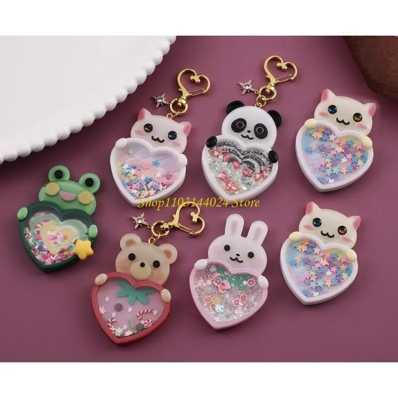 N5KE Handcrafted Shakeable Resin Animal Ornaments Mold Thoughtful Gift for Loved Ones