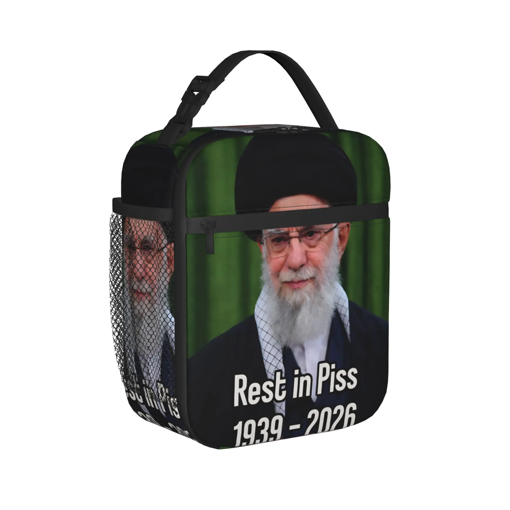 RIP Ayatollah Ali Khamenei A Brave Leader Of Irans Insulated Lunch Bag for Men Women Food Bag Portable Lunch Boxes For Picnic