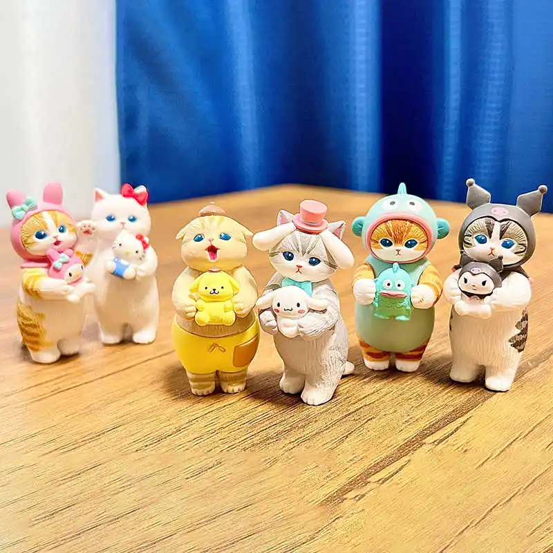 Qitan الحلقة 1 ثلاثة أرجل نورس X Mofusand Co وصفت عبر خلع الملابس دمية الملتوية البيض القط Fushandi دمى هدايا #4