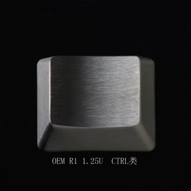 Metal Key Cap Custom OEM Profile Key Caps Stainless Steel Keyboard Keycaps MX Switch Mechanical Keyboard Accessories Boy Gift
