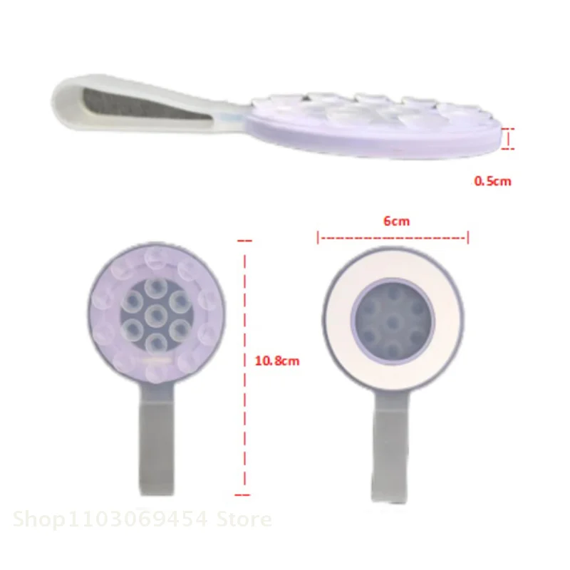 

Practical Magnetic Suction Cup Phone Stand, Shower Mirror Compatible Silicone Case Stand for iPhone and Androids