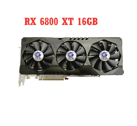 

RX 6800 XT 16G D6 Gaming Graphics Cards With 16GB GDDR6 256Bit DP*3 HDMI*1 Radeon rx6800xt 16g for Desktop Video Card