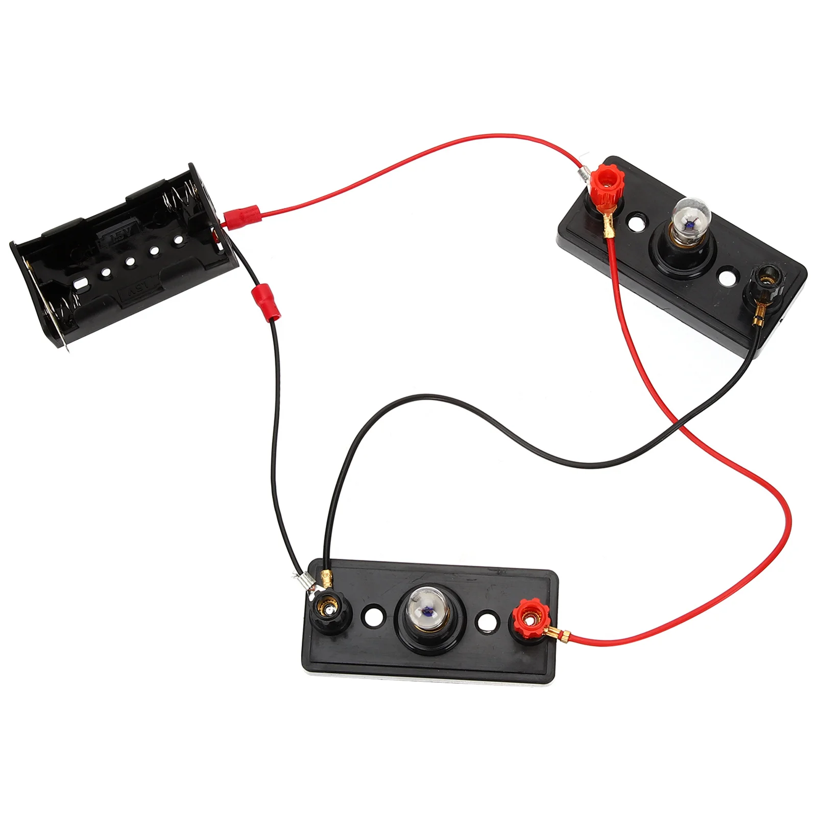 1 conjunto kit de experimento de circuito para crianças, laboratório de ciências de haste, conceitos de física básica, lâmpadas, fios, interruptores, kit de circuito elétrico diy, idades